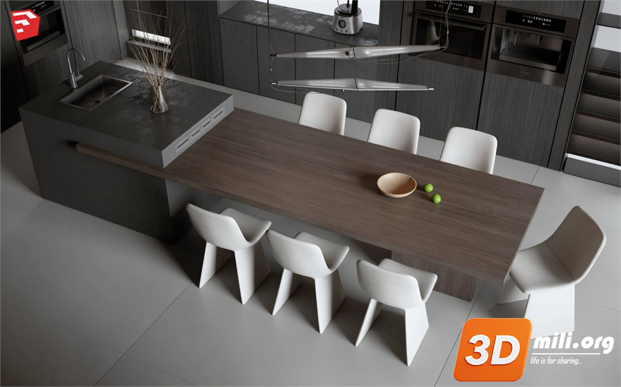 Kitchen island Skp Files